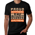 Proud Boyfriend of A Freaking Awesome Girlfriend Gift Men  Graphic-printed T-Shirt