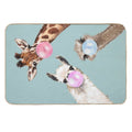 Bubble Gum Gang in Blue  Non-Slip Bath Mat