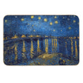 Starry Night Over The Rhone - Van Gogh (Re-edited)  Versatile Bath Mat