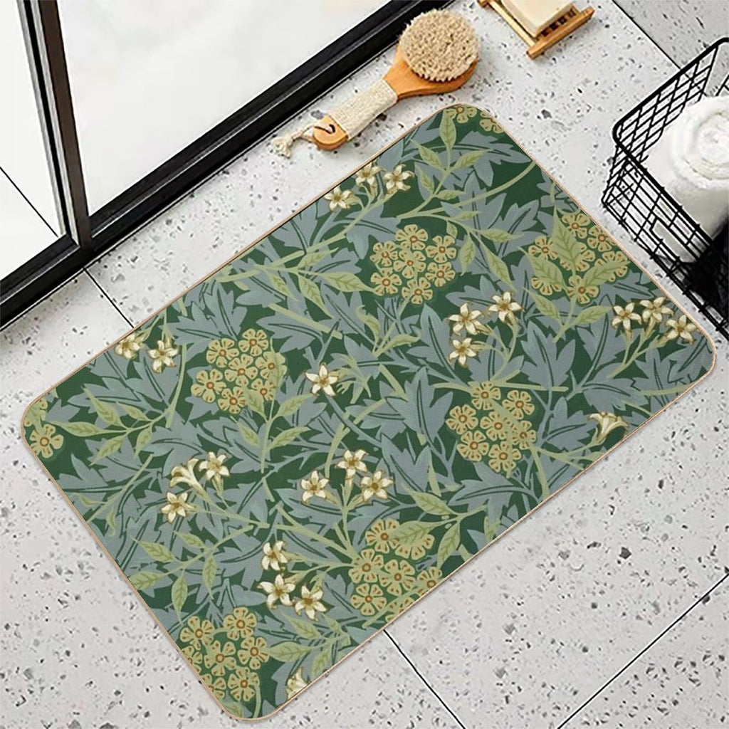 Jasmine by William Morris  Stain-Proof Bath Mat
