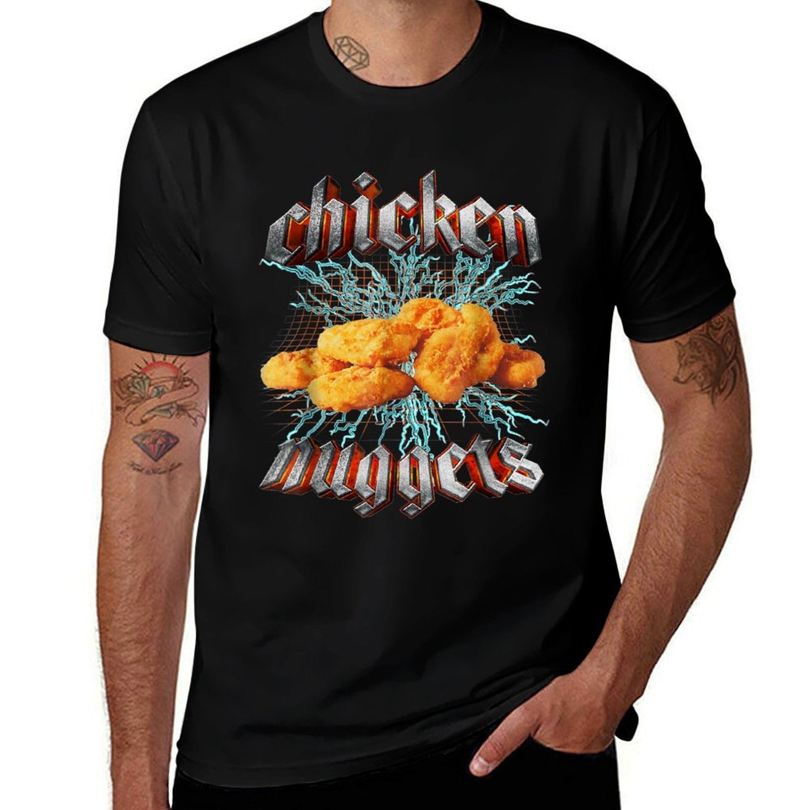 Chicken Nuggets Meme Funny Oddly Specific Dank Meme  Stretchy T-Shirt