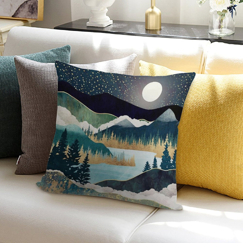 Star Lake Soft Fade-Resistant Throw Pillow