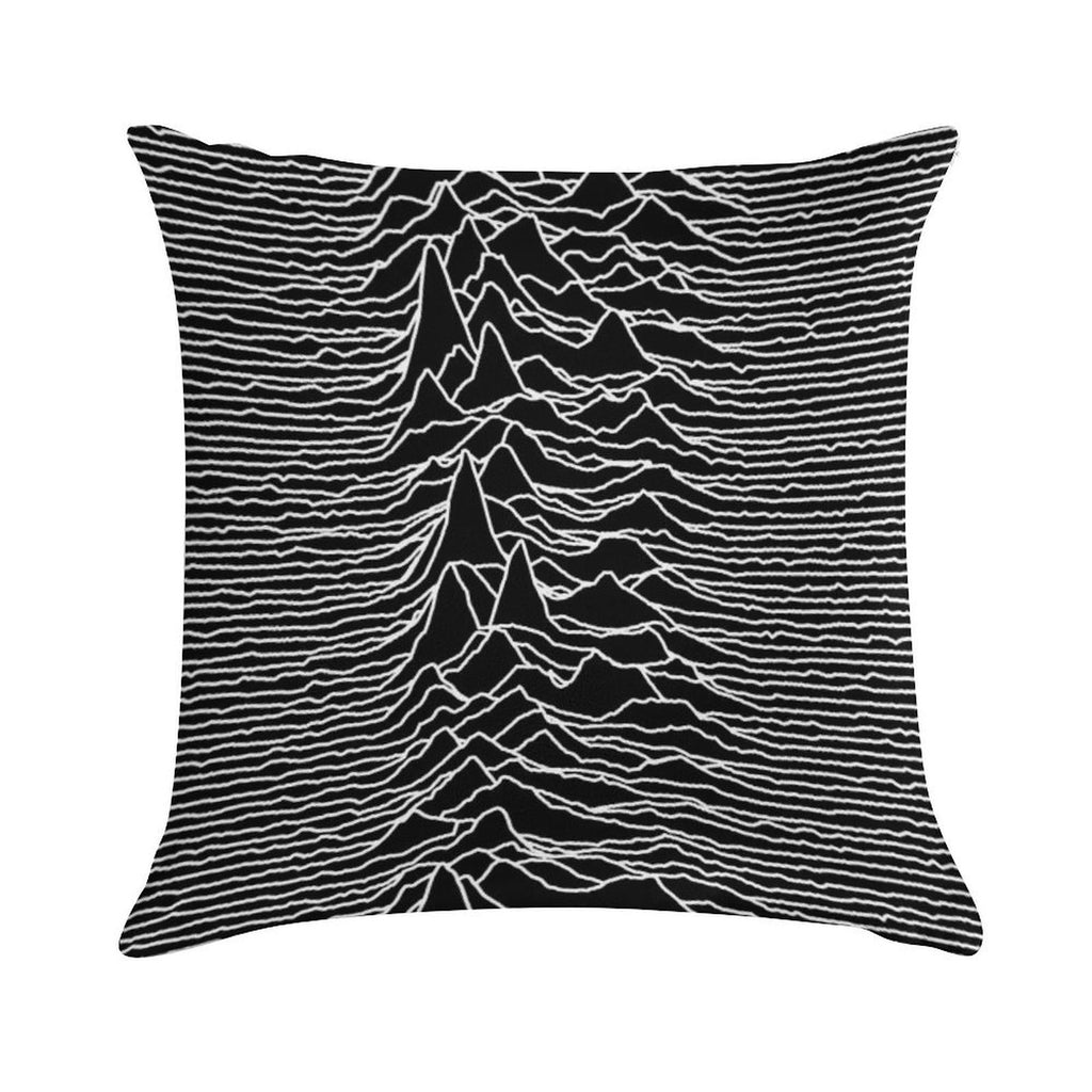 Unknown Pleasures [J01] Soft Warmth Comfort Throw Pillow