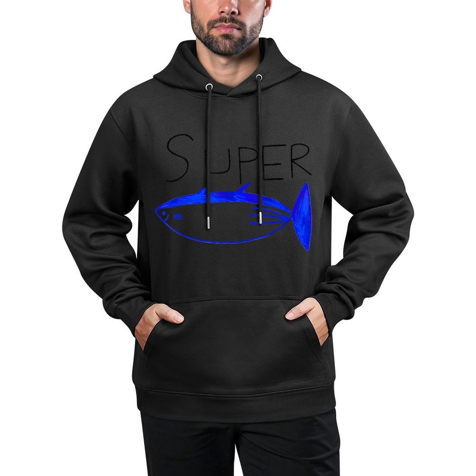 Super Tuna Jin Cotton-Polyester Blend Hoodie