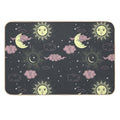 Stars And Moon Pattern  Stain-Proof Bath Mat