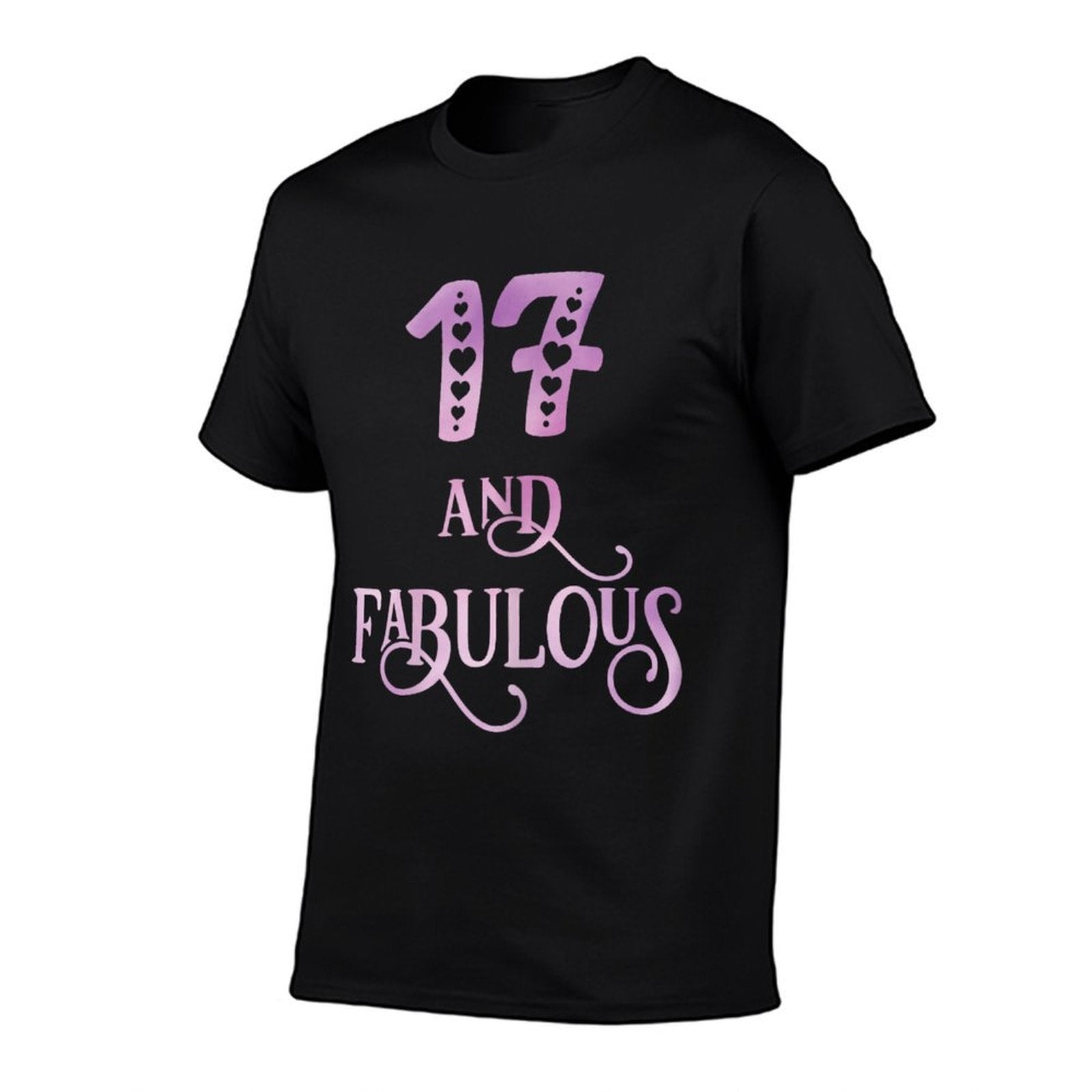 Girl 17 Years Old And Fabulous Girl 17th Birthday  Tagless Design T-Shirt