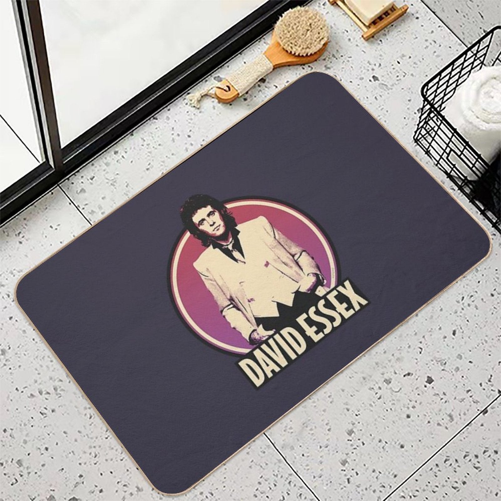 David Essex 70s Pop Music  Absorbent Bath Mat