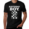 Two Fast 2 Curious Birthday Boy 2 Year Old Kids Racing Team  Stretchy T-Shirt
