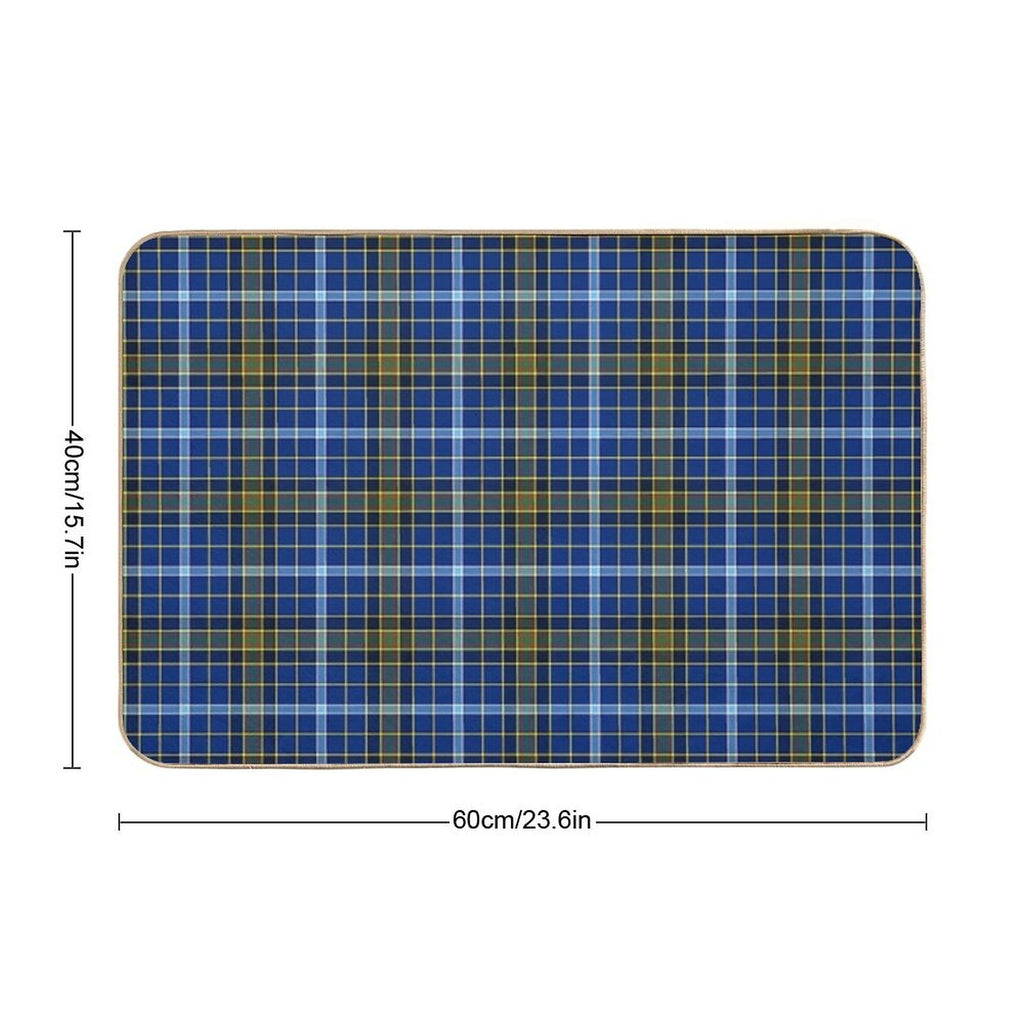 Clan Knox Tartan  Dirt-Trapping Bath Mat