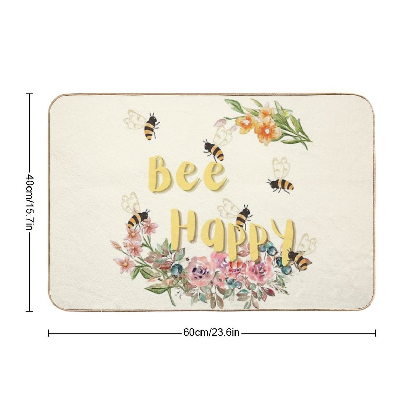 Bee Happy  Versatile Bath Mat