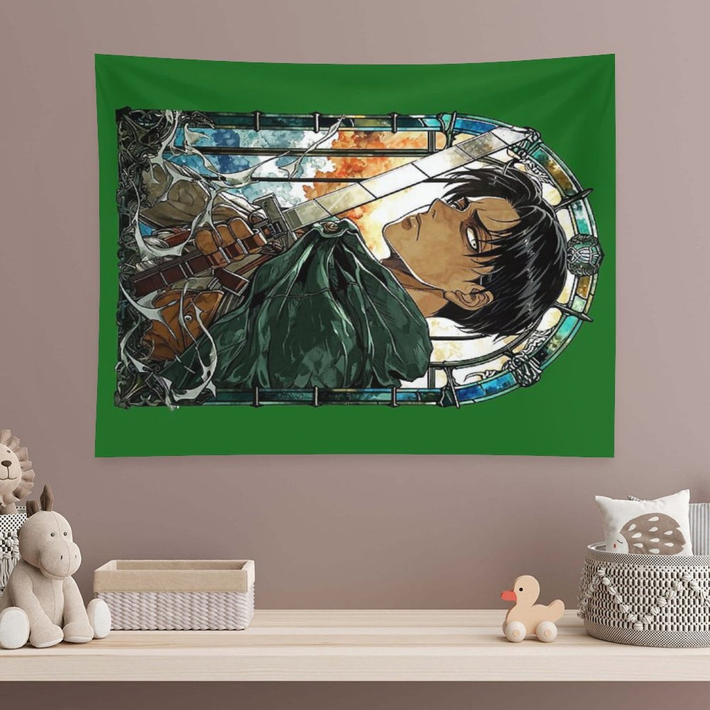 Scout Squad Leader Stained Glass Tapestry