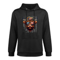 Highland Cow 4th July USA Dad Father America Men Boys Colorfast Hoodie