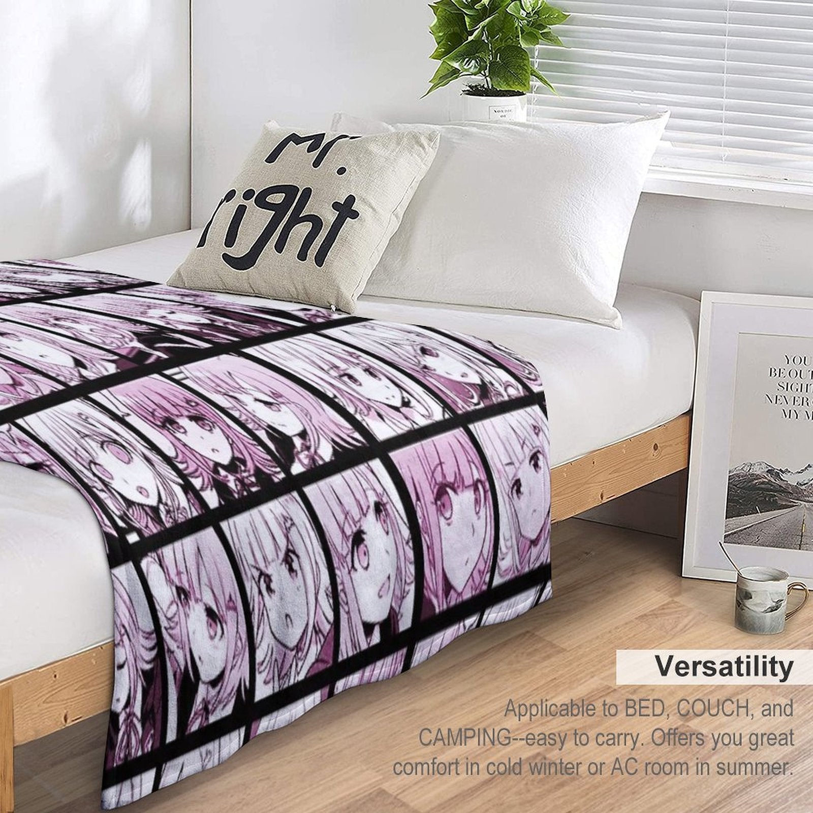 Chiaki Manga Collection (Colored) Travel-friendly Throw Blanket