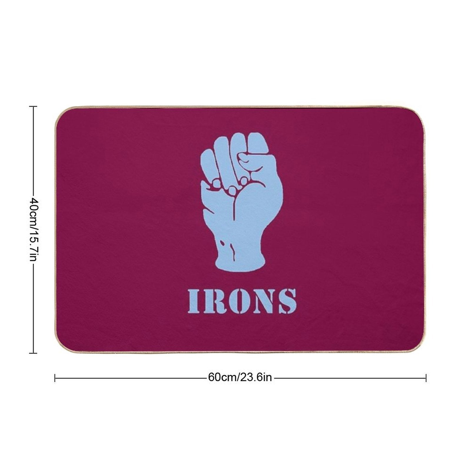 IRONS  Stain-Proof Bath Mat