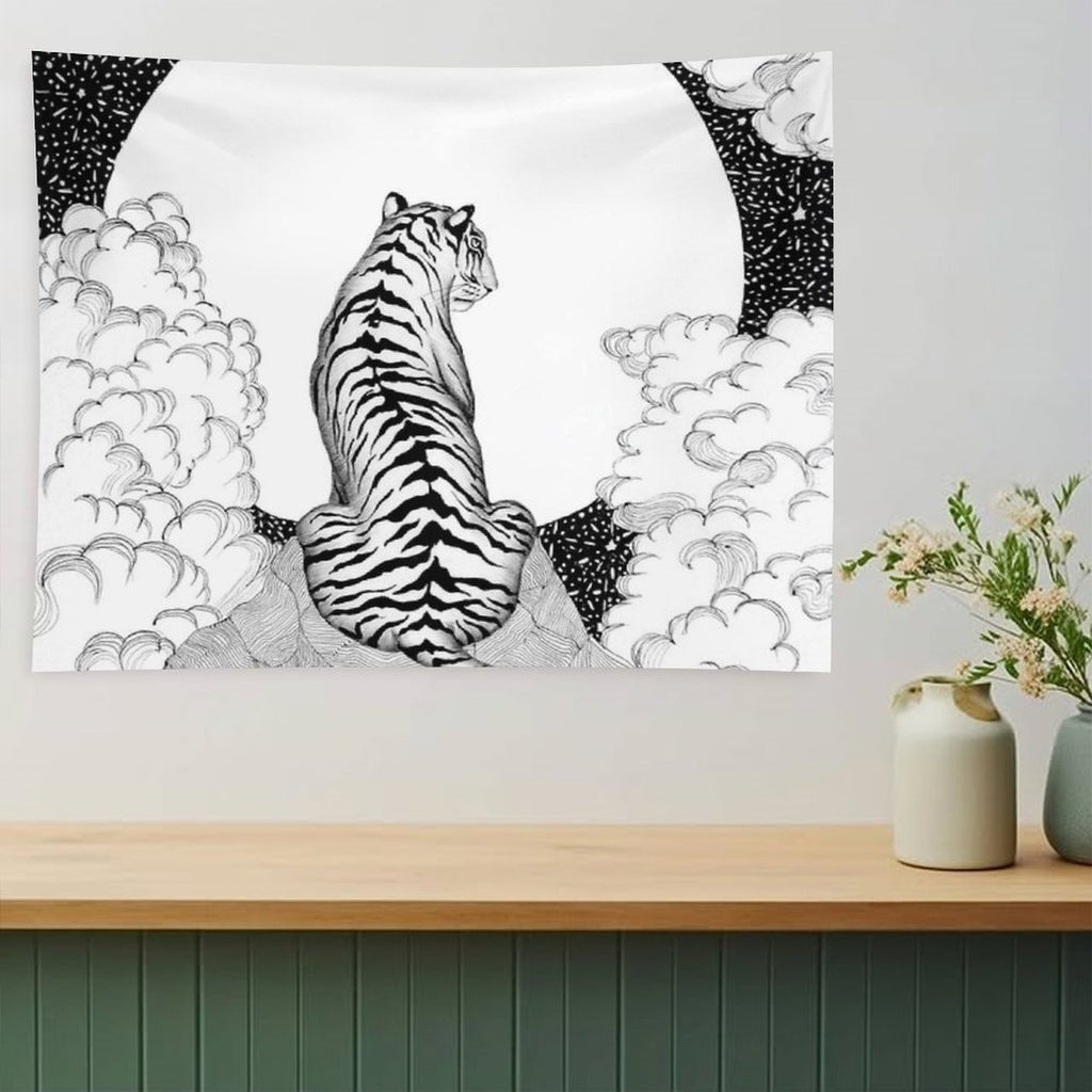 Tiger Moon Tapestry