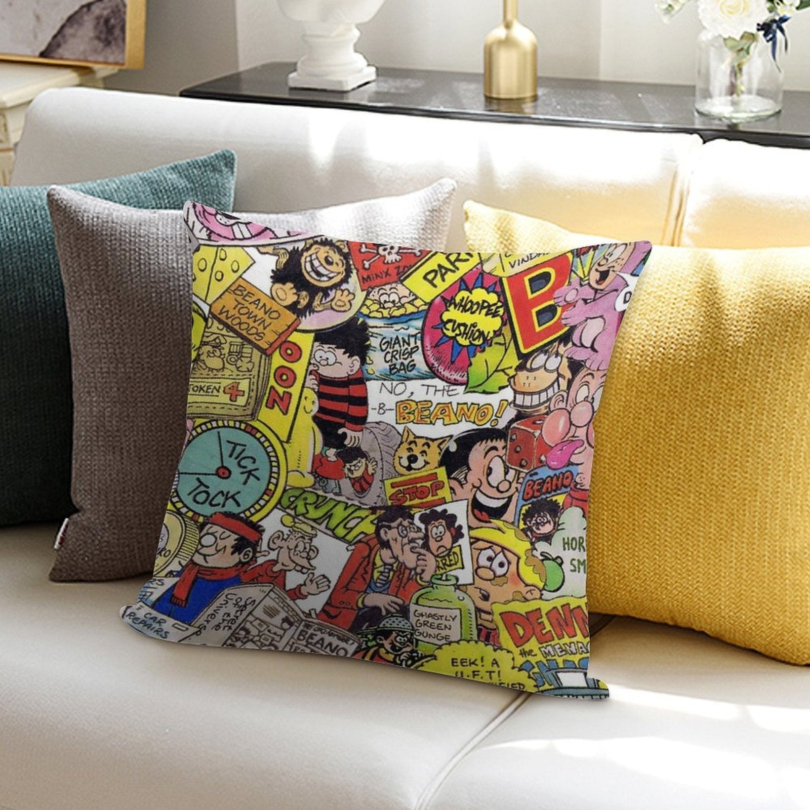Beano Soft Skin-Friendly Throw Pillow