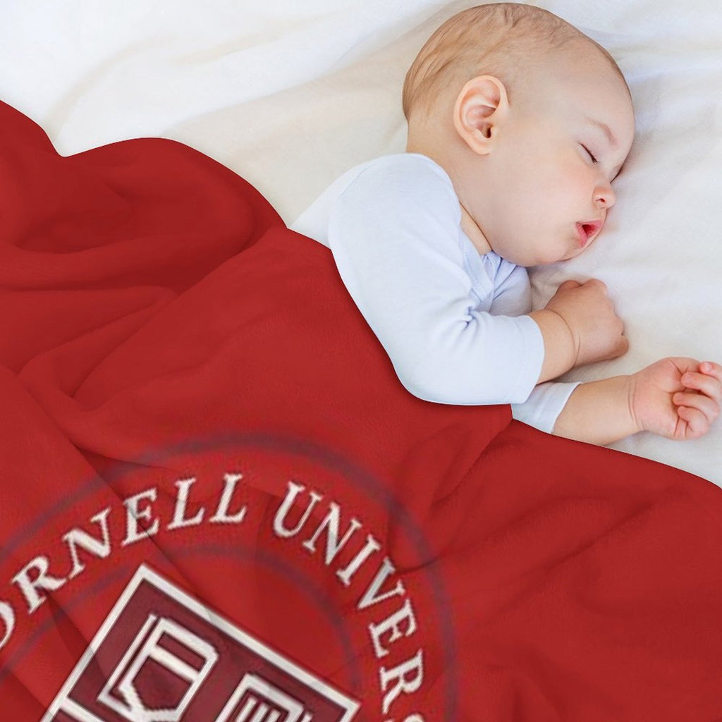 Cornell University T-Shirt Featuring Official Big Red Logo Velvety-soft Throw Blanket