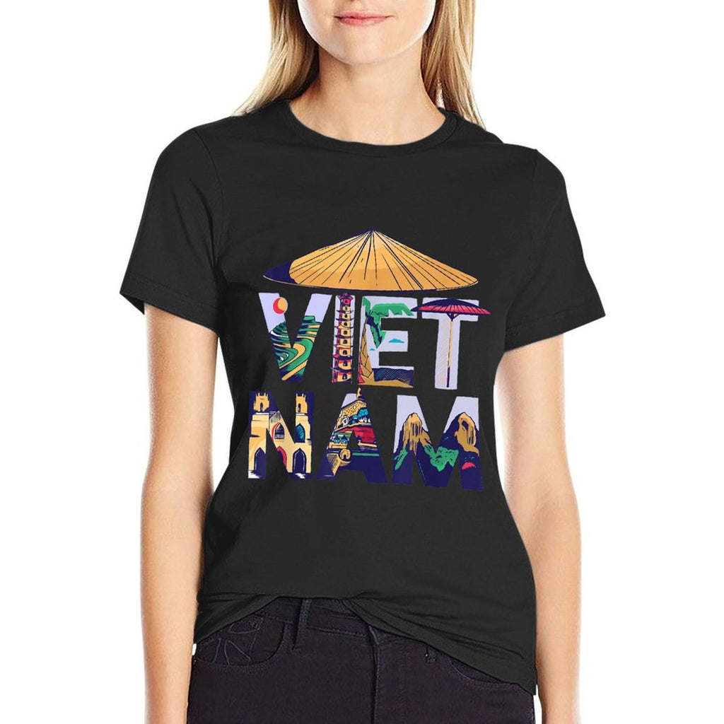 Vietnam Southeast Asia Souvenir Holidays in Paradise Gift  Wrinkle-resistant T-Shirt