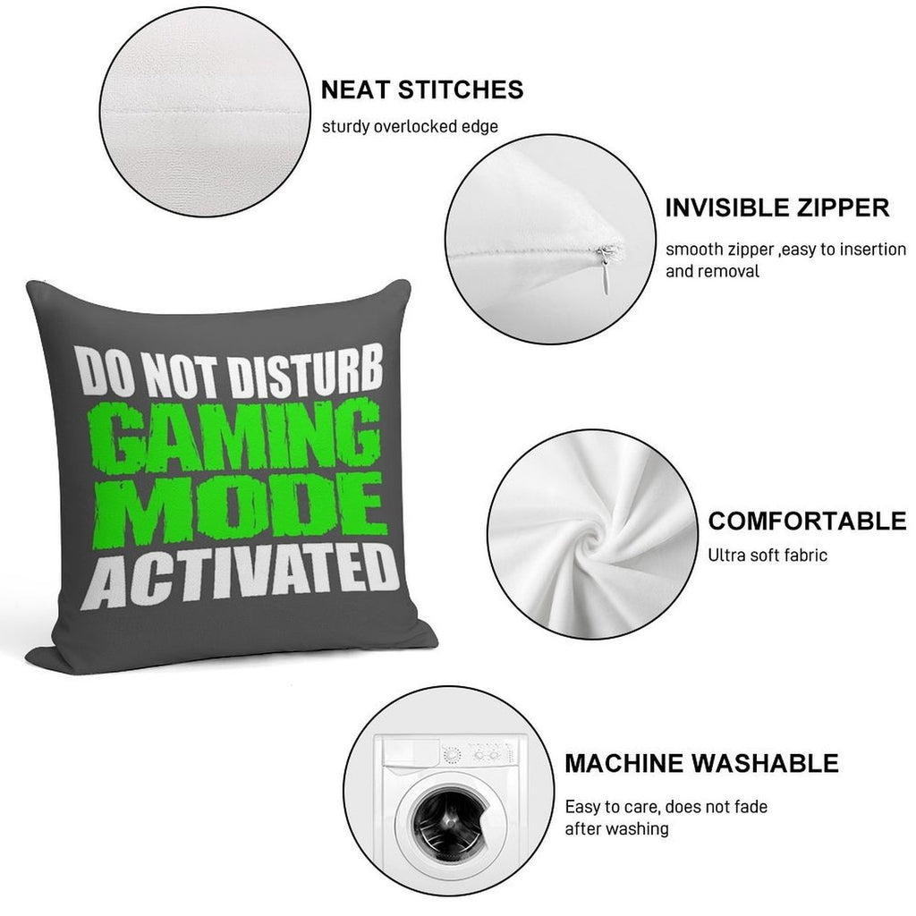 Gaming Mode Soft Decorative Cover Throw Pillow