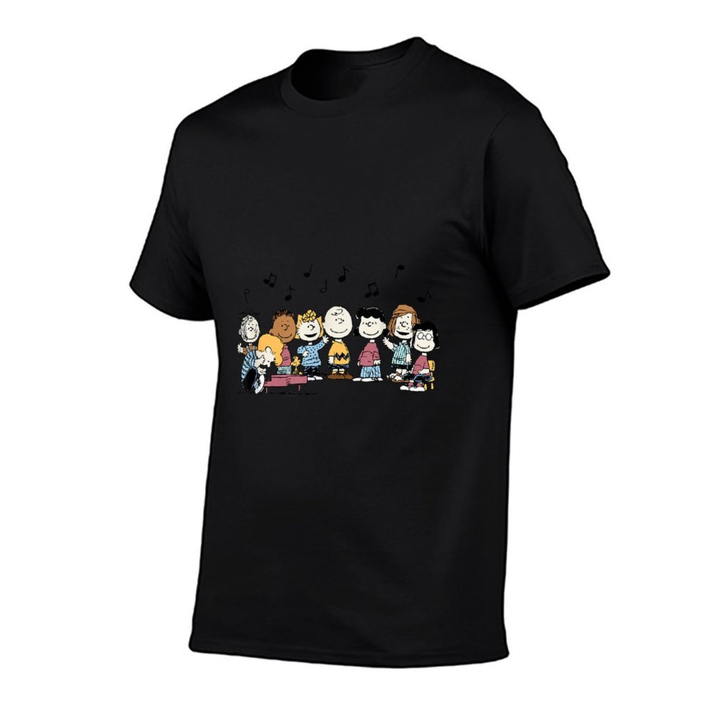 Peanuts - Schroeder Pigpen Franklin Lucy Charlie Sally Music  Eco-friendly Material T-Shirt