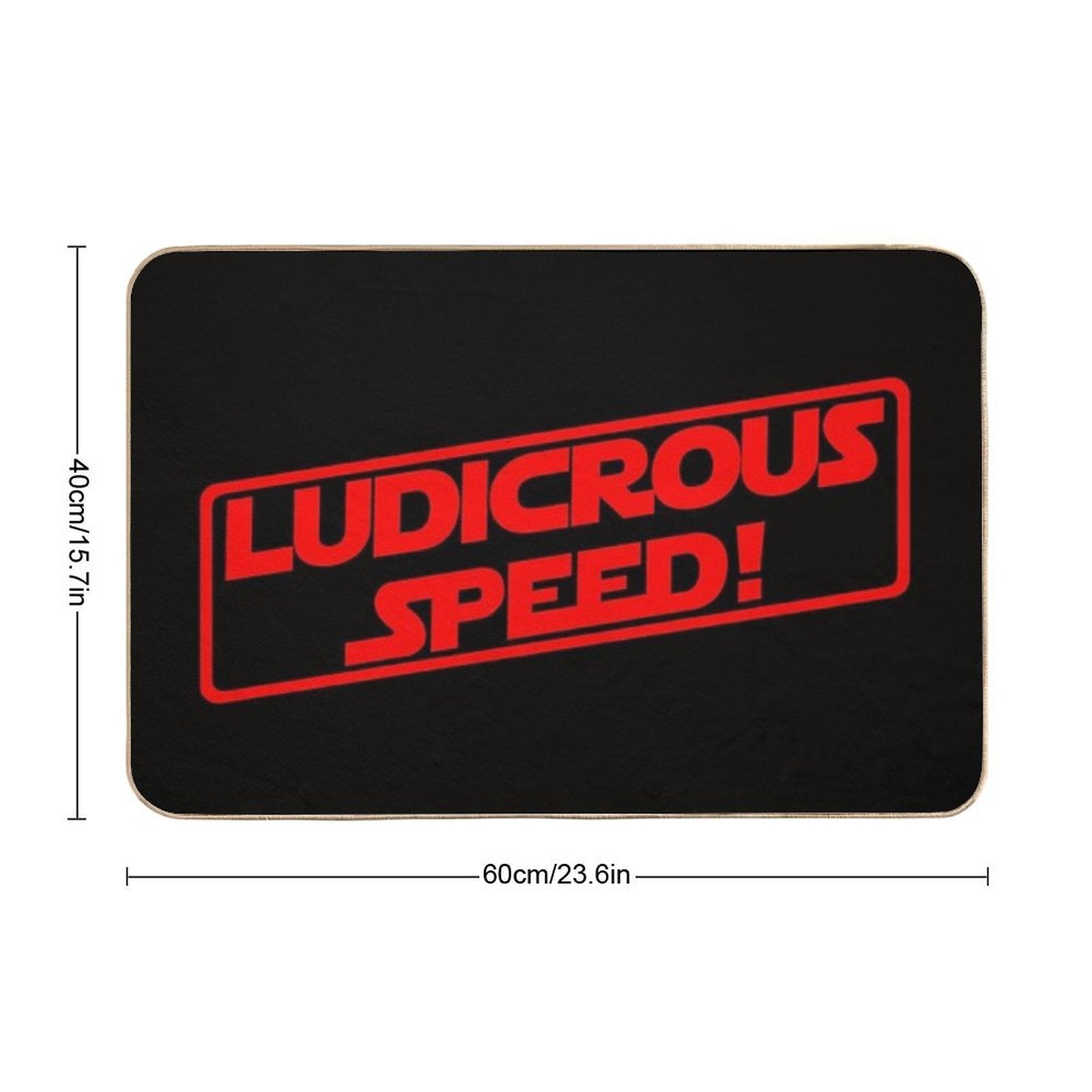 Ludicrous Speed! (Red Version)  Multi-Purpose Bath Mat