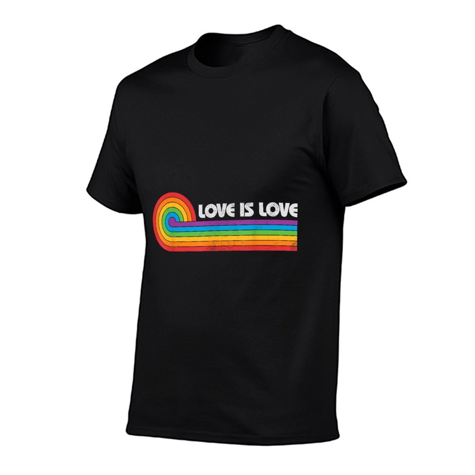 LGBTQ Love Is Love Gay Pride LGBT Ally Rainbow Vintage  Moisture-wicking T-Shirt