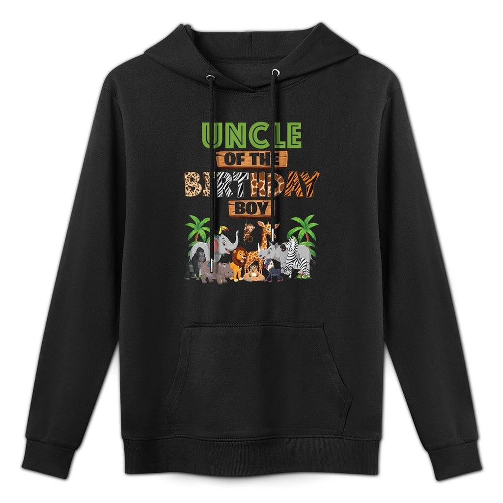 Wild Uncle Of The Birthday Boy Zoo Safari Jungle Animal Pilling-Resistant Hoodie
