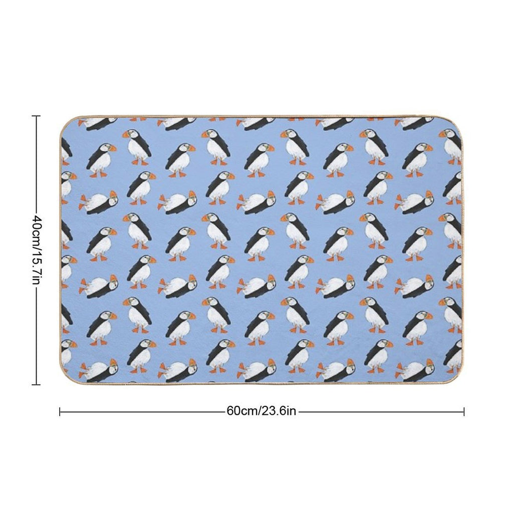 Cute And Whimsical Puffin Design  Odorless Bath Mat