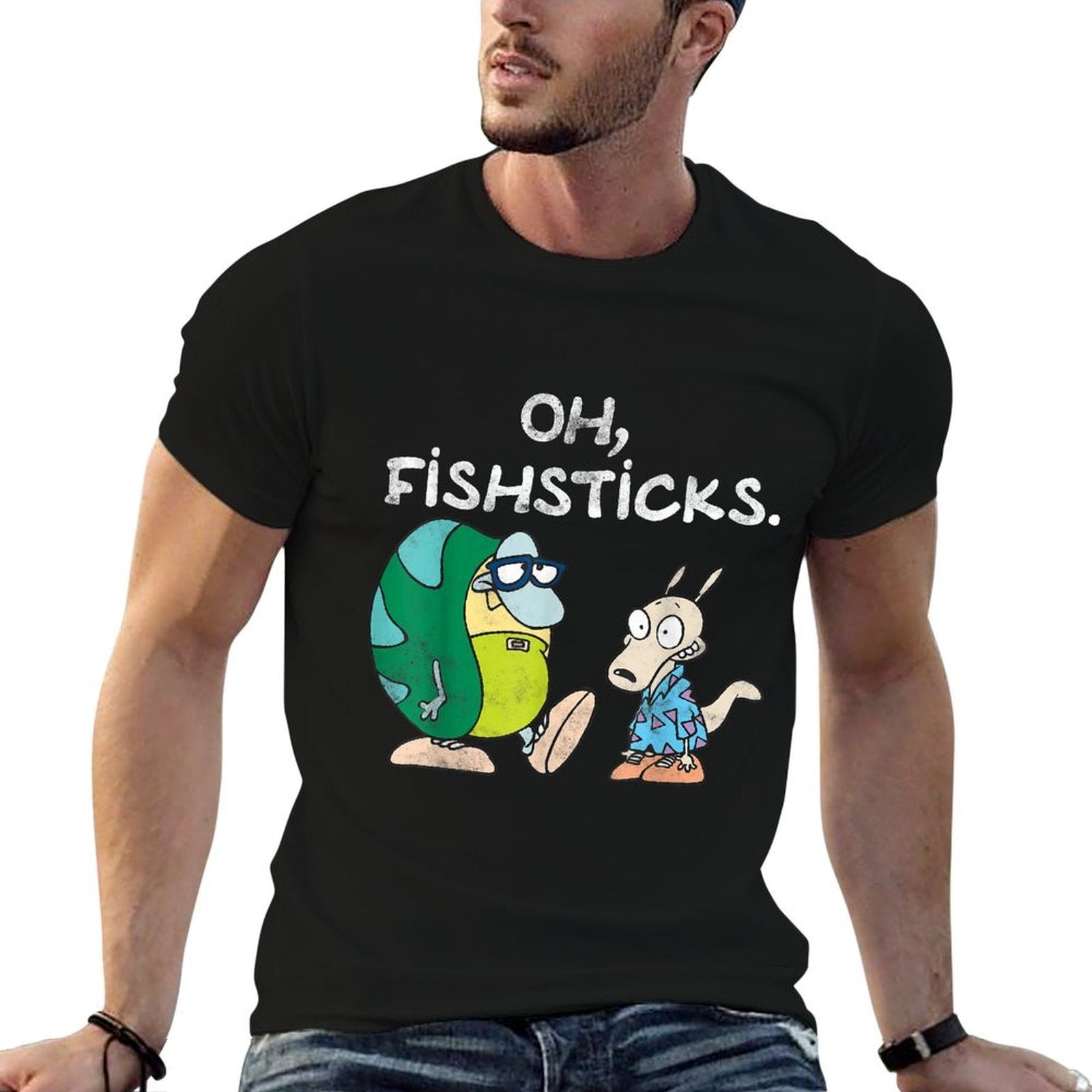 Rockos Modern Life Filburt And Rocko Oh Fishticks  Quick-drying T-Shirt