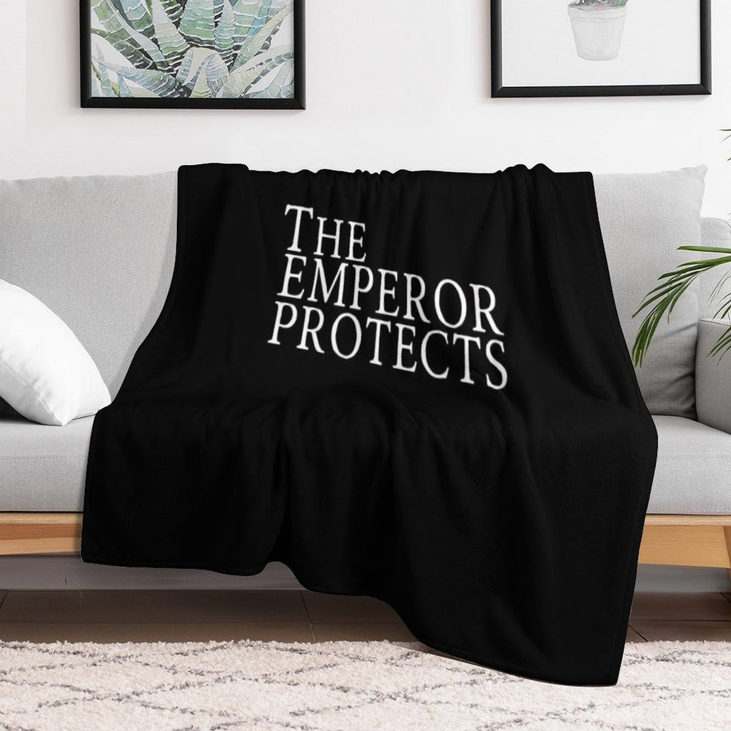 The Emperor Protects All-season Throw Blanket