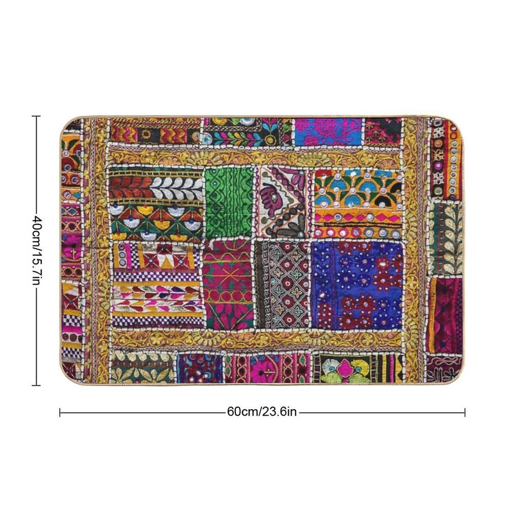 Patchwork  Absorbent Bath Mat