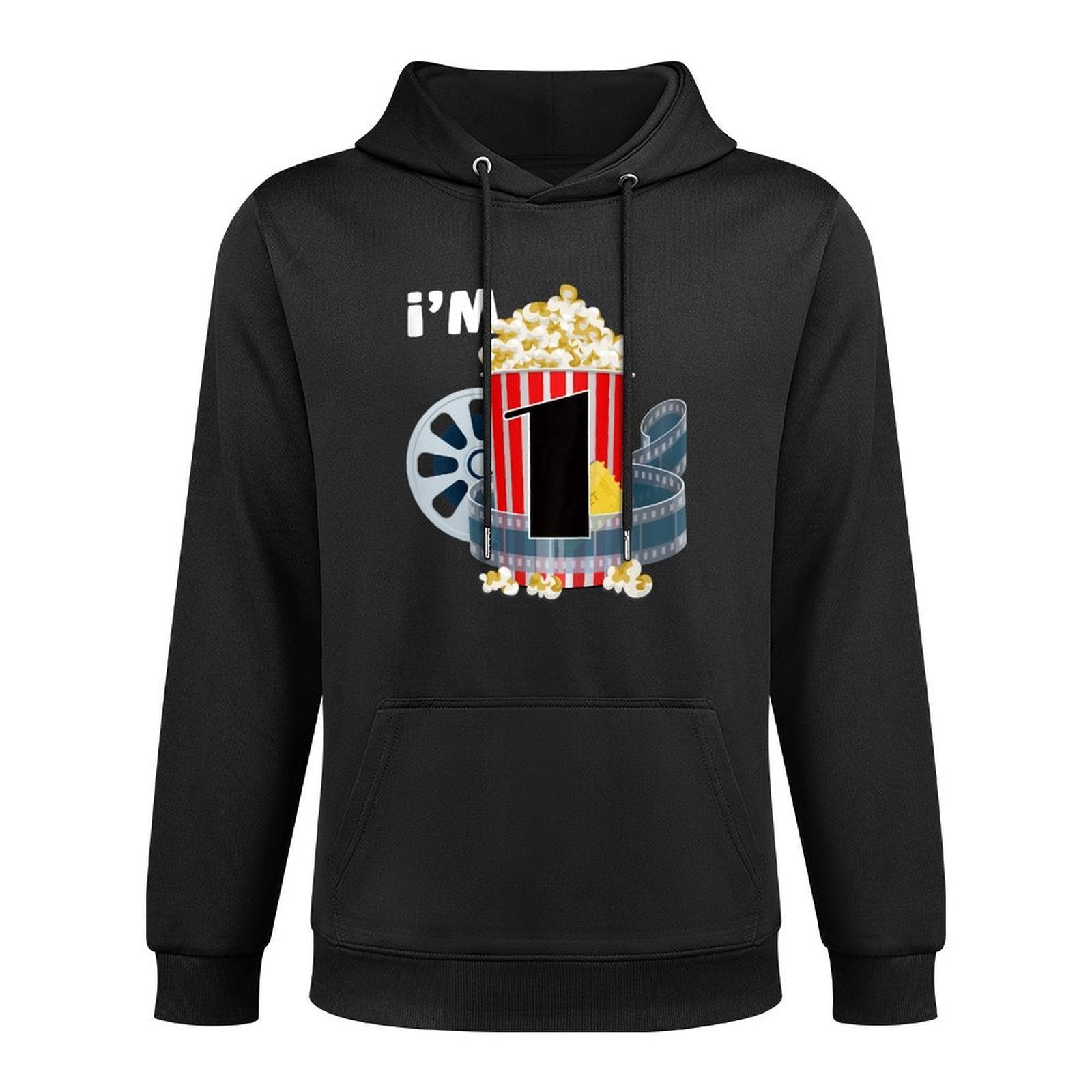 Kids 1st Birthday Movie Night Theme Party 1 Year Old Birthday Medium-Weight Fabric Hoodie