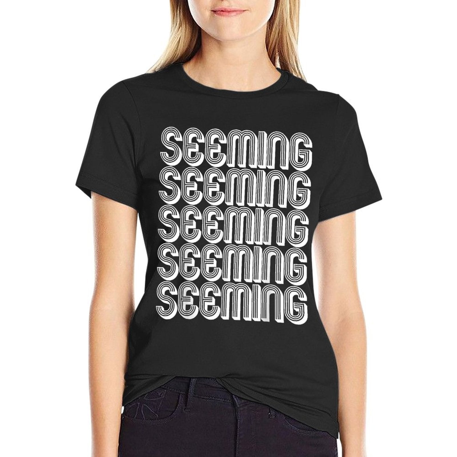 Seeming  Oversized Silhouette T-Shirt