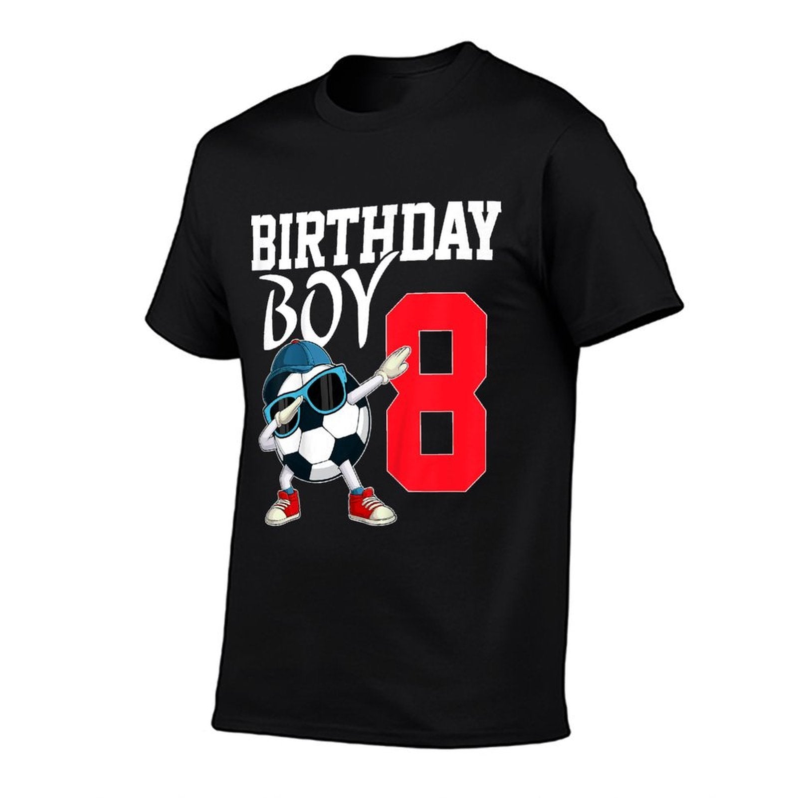 Kids 8th Birthday Boys Football Soccer 8 Years Old Boys Kids  Versatile T-Shirt