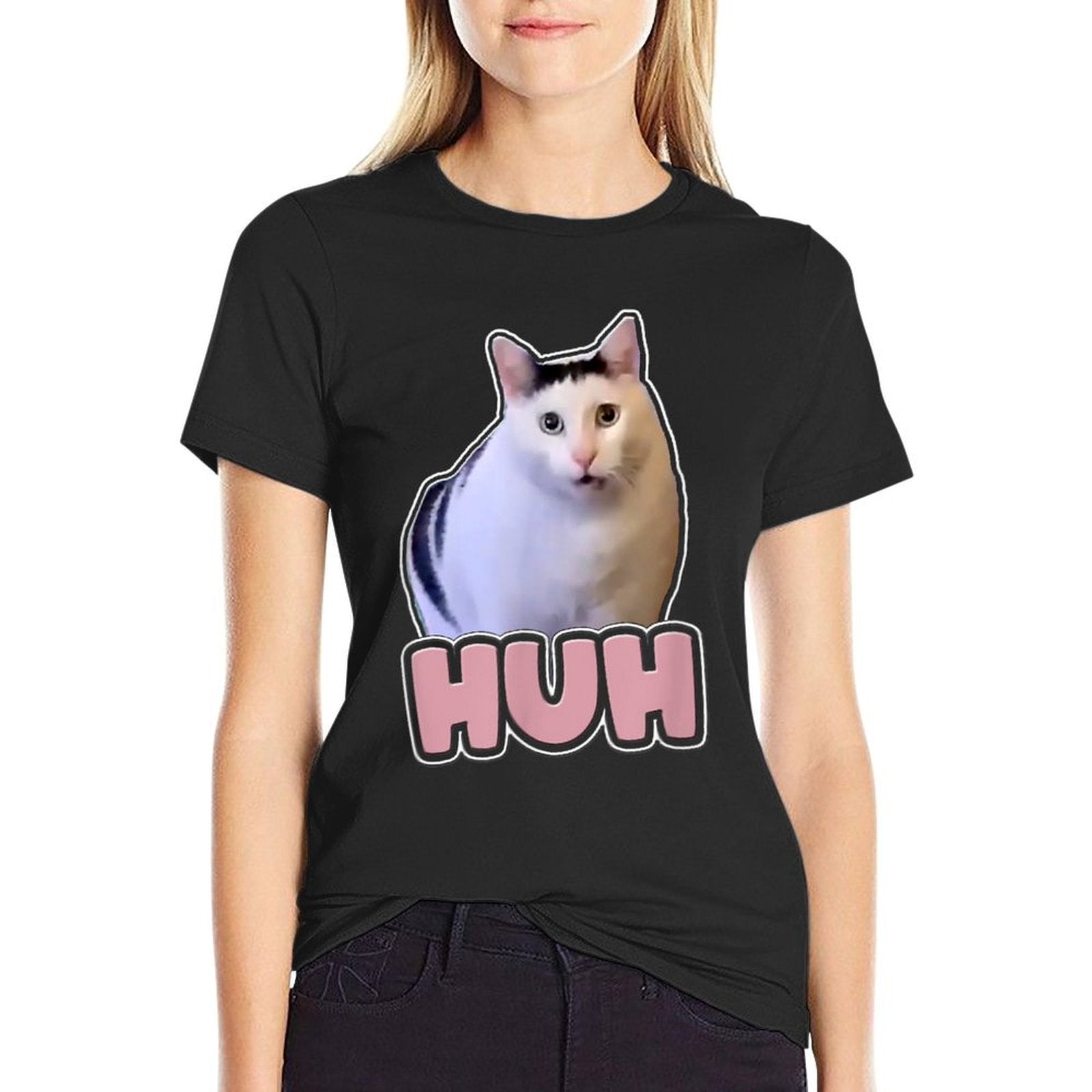 Huh Cat Shirt - Huh Cat Comfortable T-Shirt
