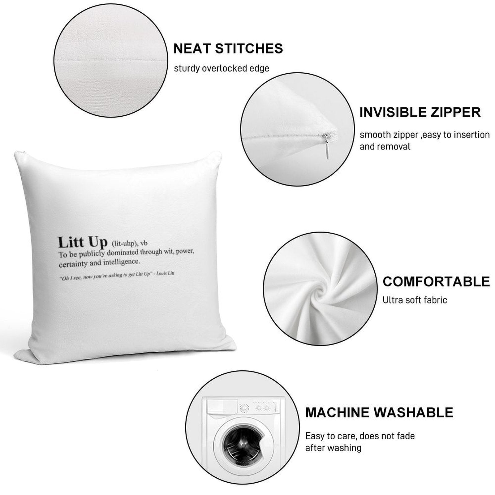 Suits - Louis Litt Litt Up Soft Ultra-Soft Texture Throw Pillow