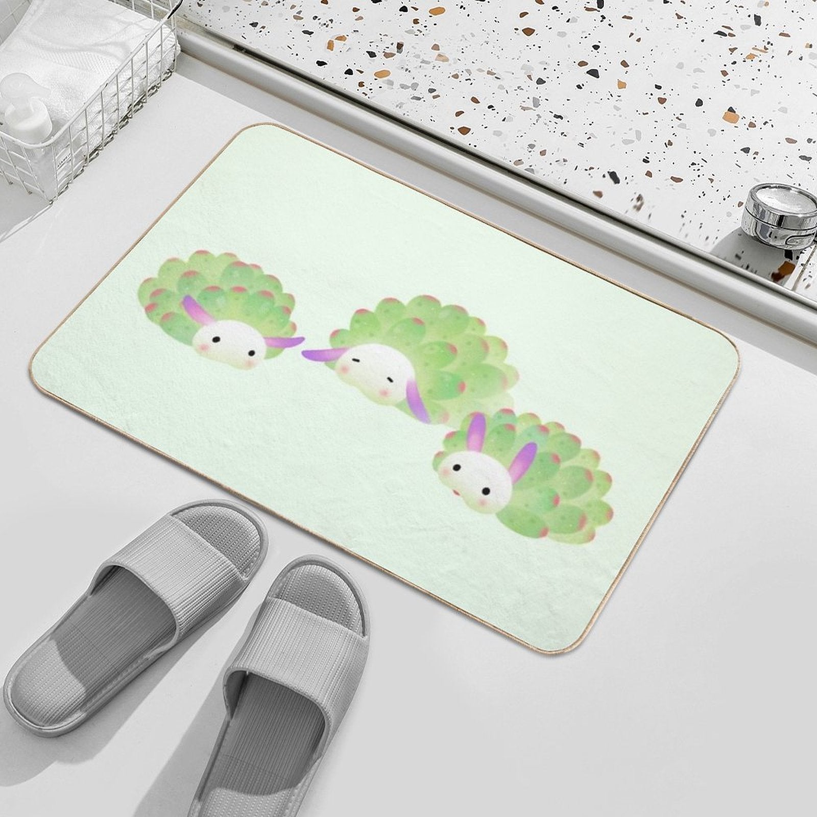 Sea Sheep  Easy To Clean Bath Mat