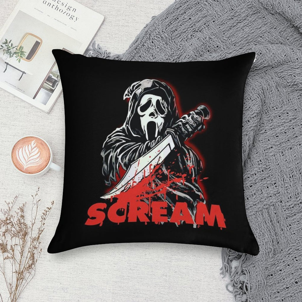 Scream Movie Soft Reinforced Edging Throw Pillow