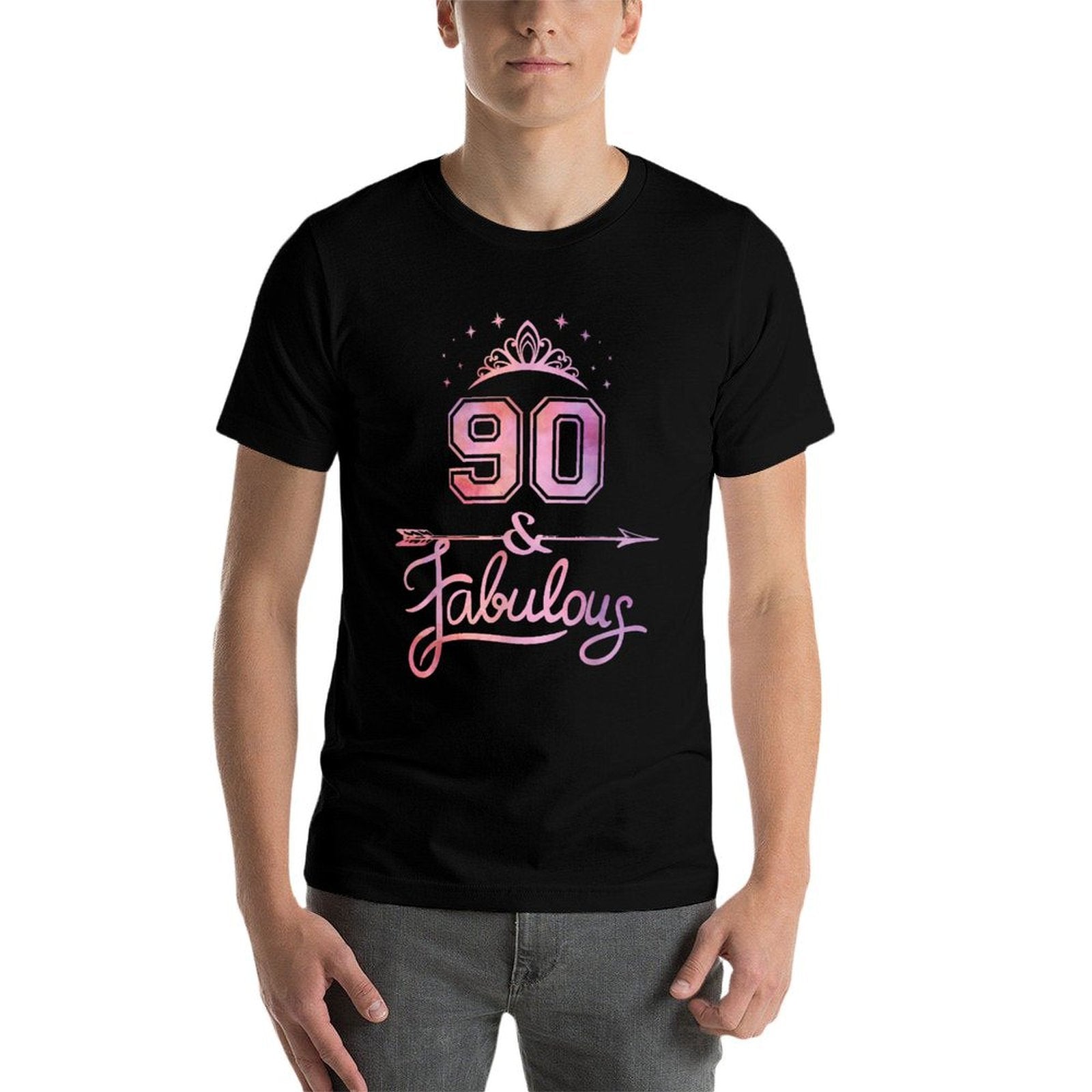 Women 90 Years Old And Fabulous Happy 90th Birthday  Easy-care T-Shirt