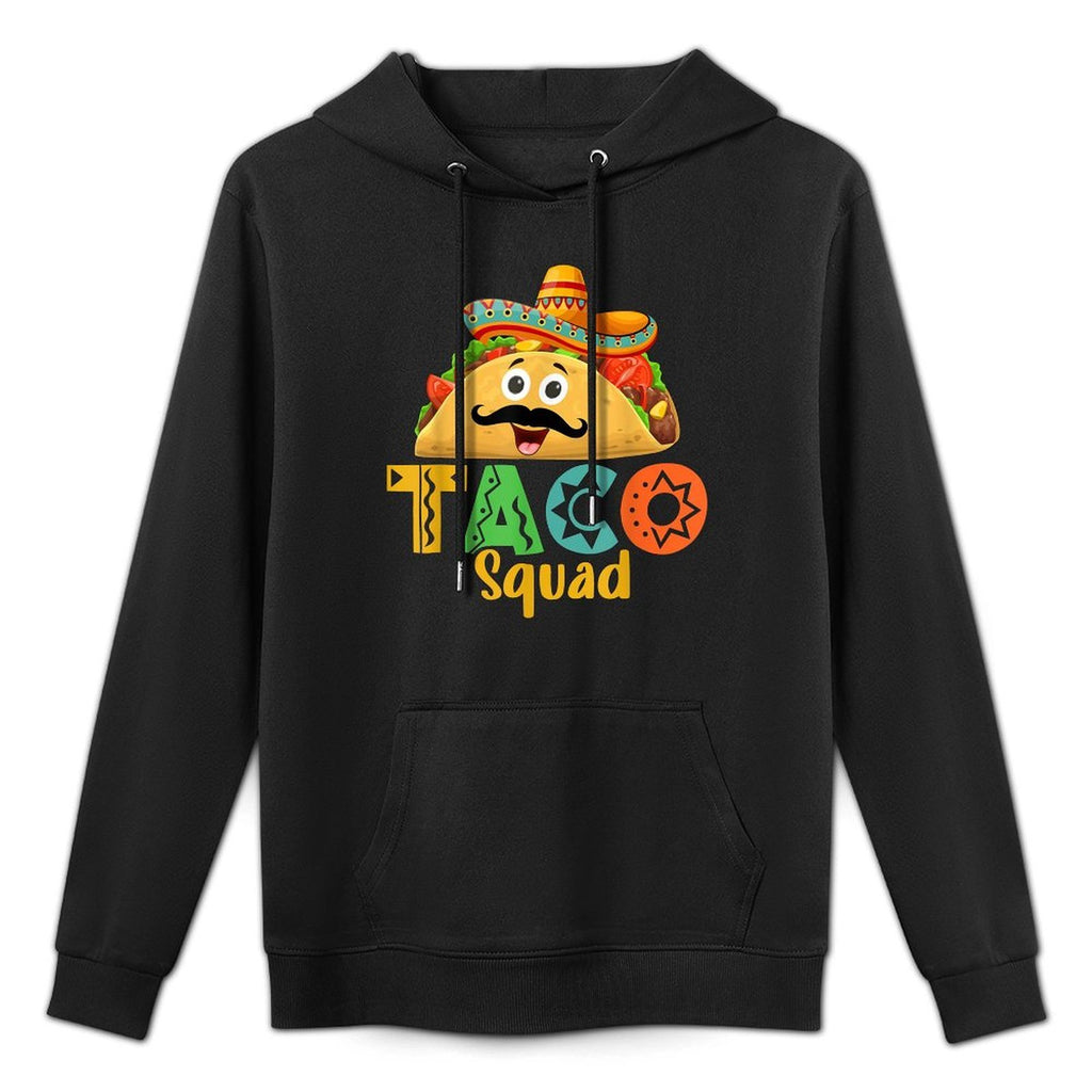 Mexican Food Lover Cinco De Mayo Taco Squad Cotton-Polyester Blend Hoodie