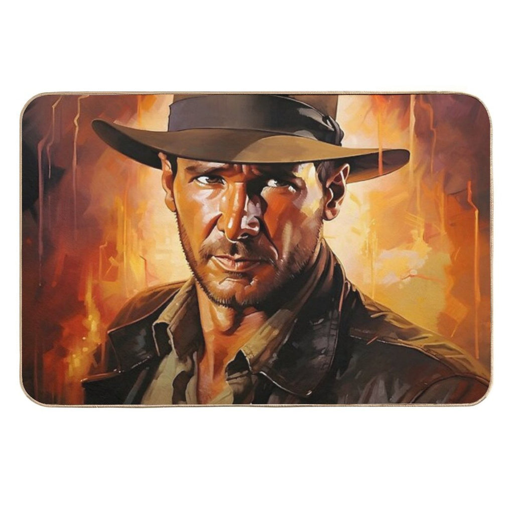 Indiana Jones Artwork  Easy To Clean Bath Mat