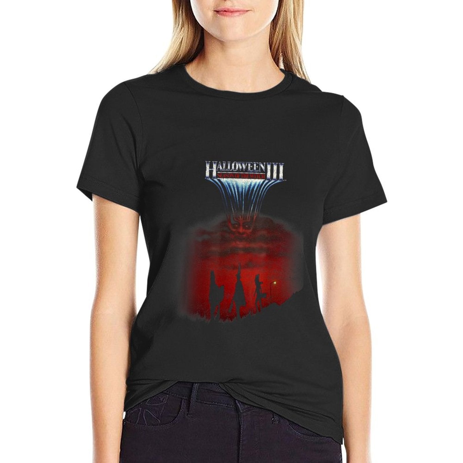 Halloween 3 Season Of The Witch Silhouette Poster  Wrinkle-resistant T-Shirt