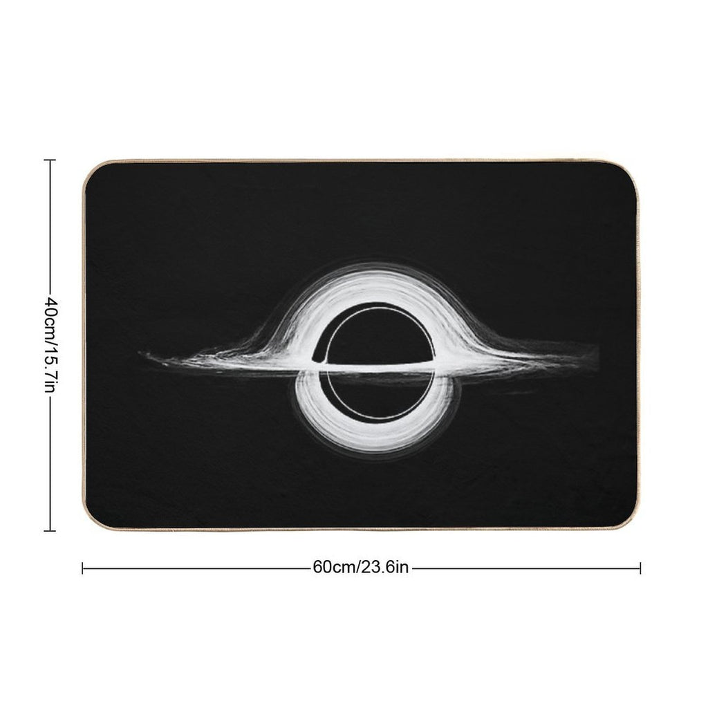 Interstellar Christopher Nolan Minimalist Vintage Movie Poster Mid-Century Alternative Art Print  Dirt-Trapping Bath Mat