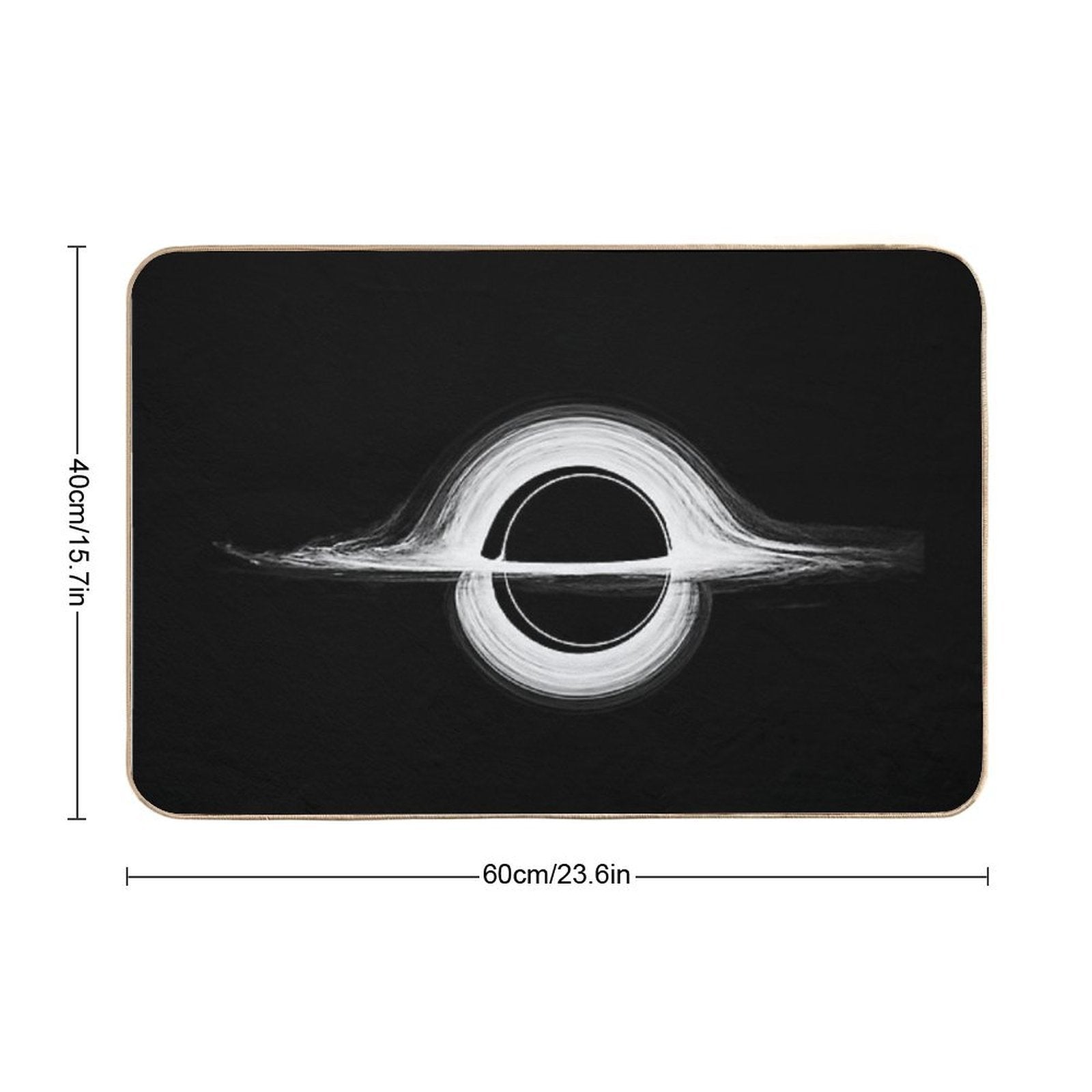 Interstellar Christopher Nolan Minimalist Vintage Movie Poster Mid-Century Alternative Art Print  Dirt-Trapping Bath Mat