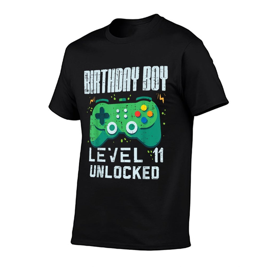 Birthday Boy Level 11 Unlocked Gamer Controller 11th Bday  Soft T-Shirt