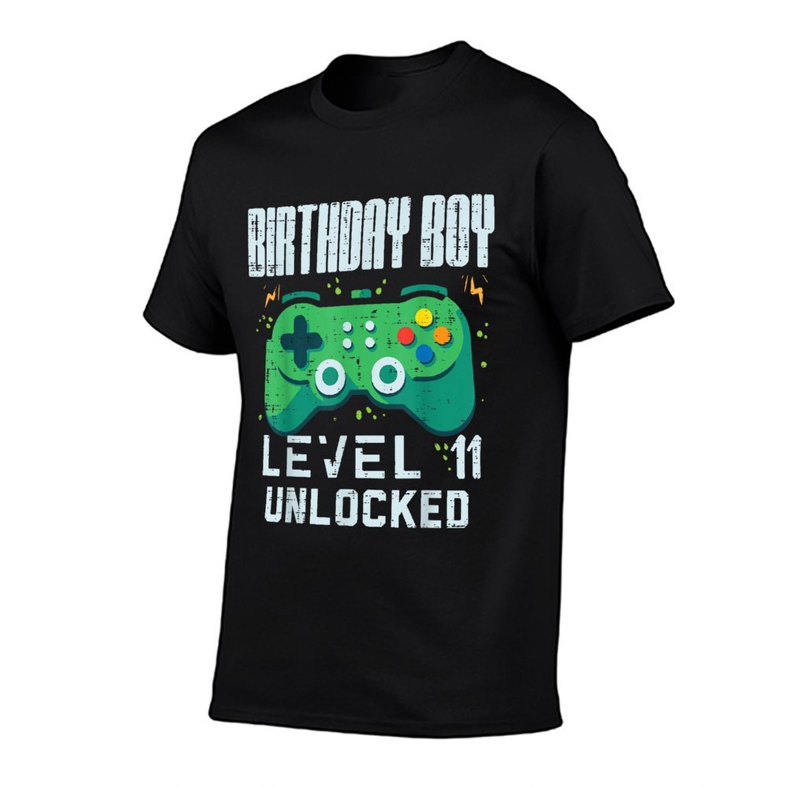 Birthday Boy Level 11 Unlocked Gamer Controller 11th Bday  Soft T-Shirt