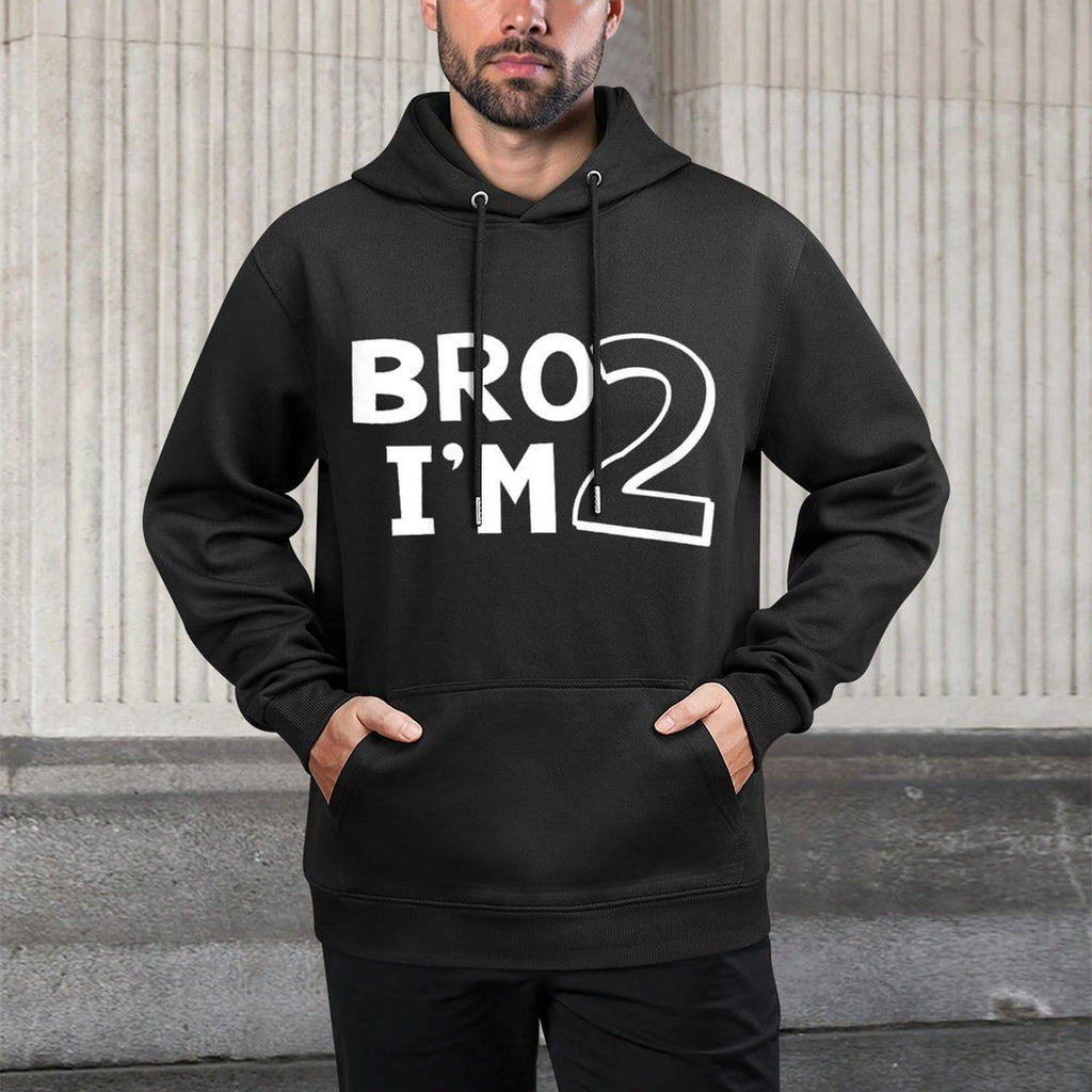 Kids 2nd Birthday Boy Bro I’m 2 Year Old Two Second Toddler Unisex Design Hoodie