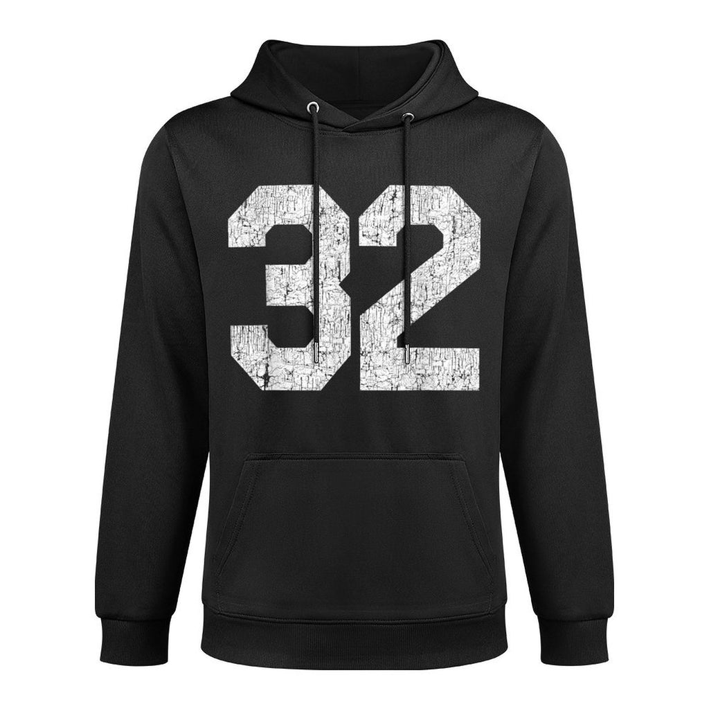 Jersey Uniform Number #32 Athletic Sports 32nd Birthday Shape Retention Hoodie