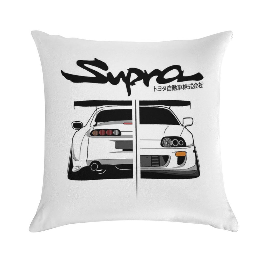Toyota Supra MK IV - CarCorner Soft Shrink-Resistant Throw Pillow