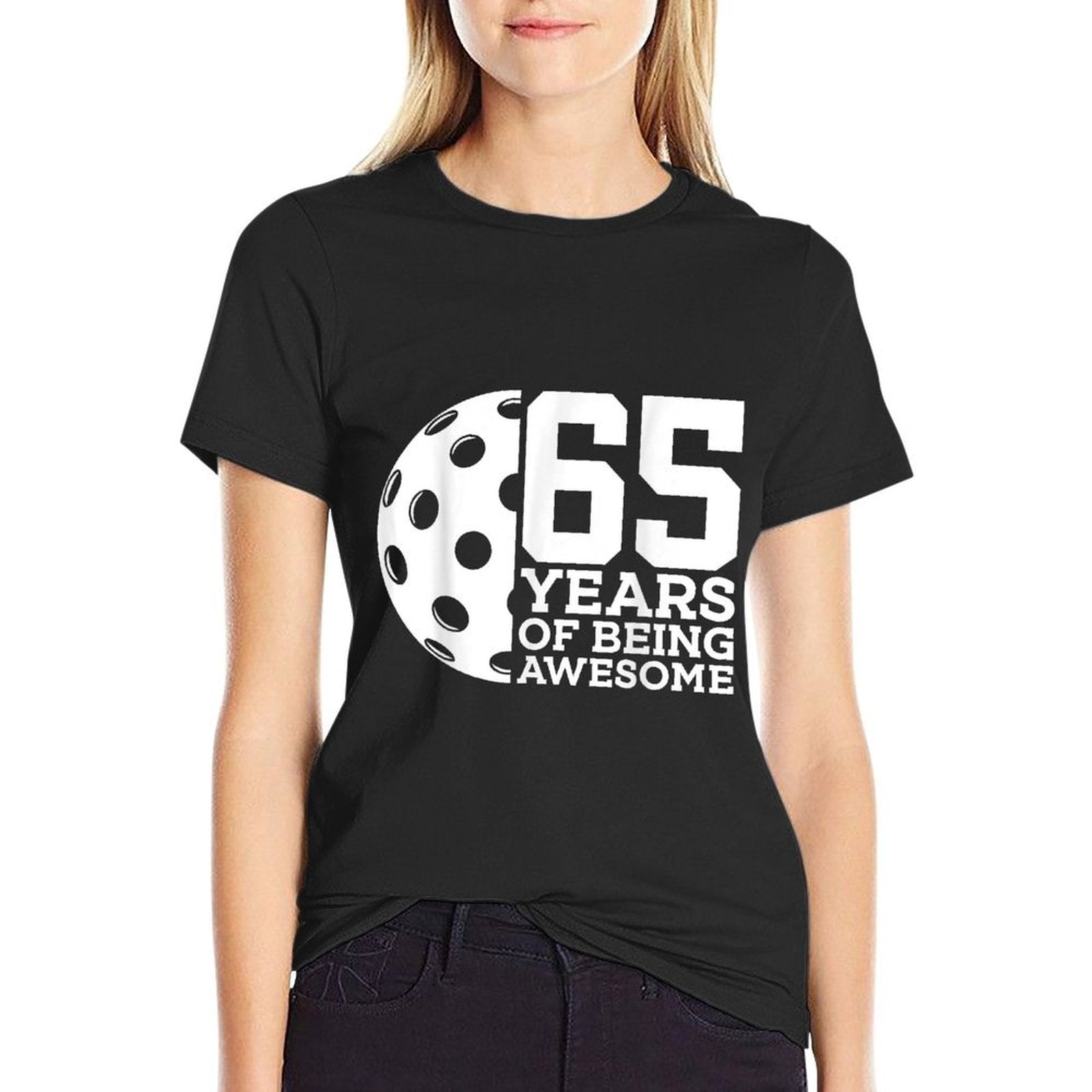 65 YEARS OF BEING AWESOME PICKLEBALL 65TH BIRTHDAY  Affordable Price T-Shirt